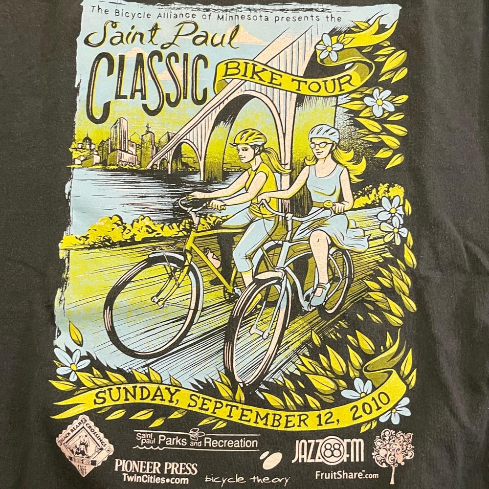 Vintage “Bike Ride” graphic-tee by (famous in MN) artist Adam Turman